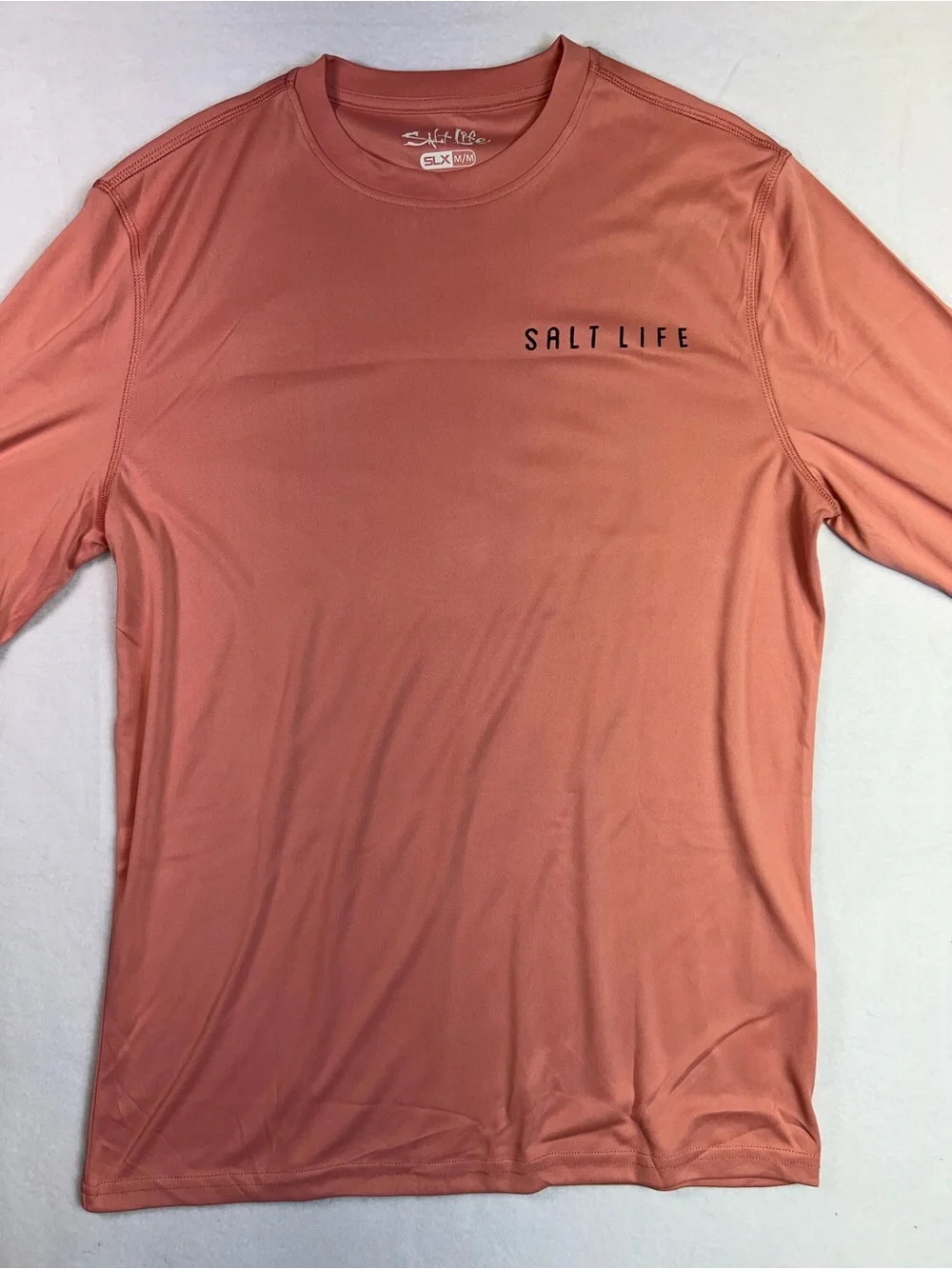 Salt Life Long Sleeve Performance Tee - Coral Pink